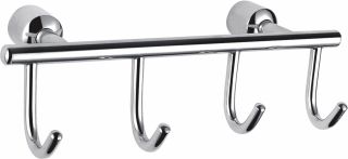 Вешалка с четырьмя крючками для ванной Wonzon & Woghand WW-9382-4 хром