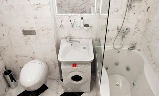 Раковина Кувшинка Компакт для установки над стиральной машиной 53см