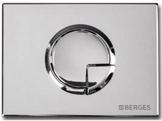 Кнопка смыва Berges Novum хром глянец 040023