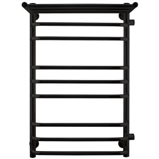 Полотенцесушитель водяной Indigo Brace LBCW80-50PBRR-б/п-60 с полкой 80x50 см чёрный муар