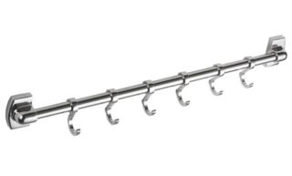 Планка с крючками для полотенец Haiba HB209-6 хром