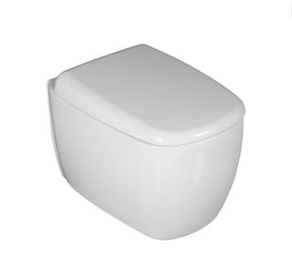 Унитаз подвесной Ceruttispa Romina Aria Tornado CT10613 безободковый со смывом торнадо белый