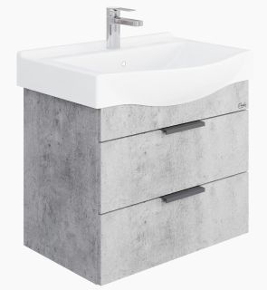 Подвесная тумба под раковину Onika Девис 106546 65см бетон чикаго