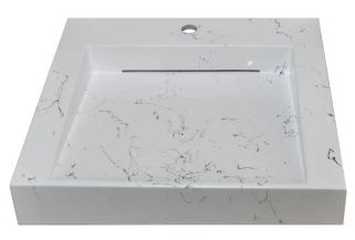 Раковина над стиральной машиной Stella Polar Берта SP-00001519 60см белый мрамор