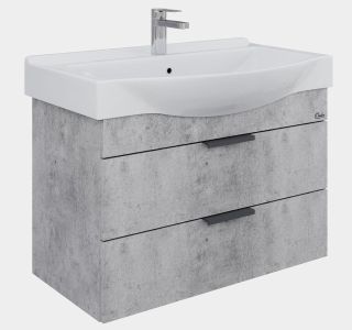 Подвесная тумба под раковину Onika Девис 108048 80см бетон чикаго