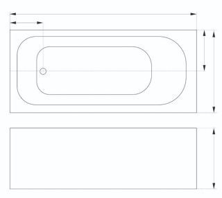 Акриловая ванна Parly Ortiz CT10819 170х70 белая