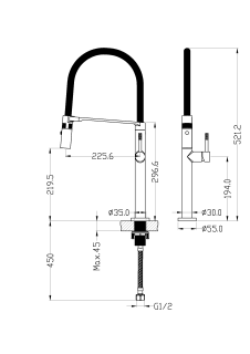Смеситель для кухни Boheme UNO COPPER BRUSHED брашированная медь
