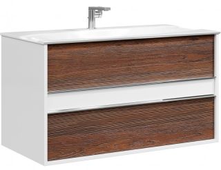 Подвесная тумба под раковину Clarberg Evolution EV0110CD 100см крафт тёмный