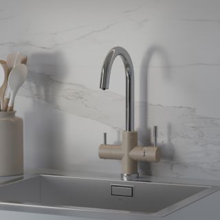 Смеситель для кухни Paini Cox 7872643CR3V11L2KM с подводом для фильтра granite truffle