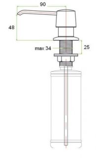 Дозатор жидкого мыла Zorg ZR-20 BR