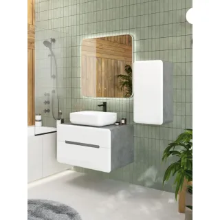 Шкаф ArtMax Genova AM-Genova-700-1A-SO-LN 70 см бетон лофт натуральный