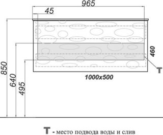 Шкаф-зеркало с подсветкой Clarberg Dune DUN0410 100см белый