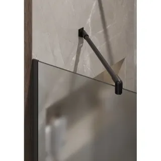 Душевая перегородка Timo T11 120 см чёрный