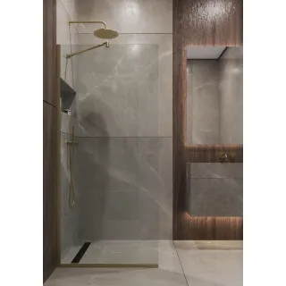 Душевая перегородка Timo T13 90 см золото