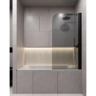 Шторка на ванну Timo T29 70 см чёрный