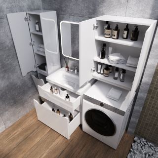 Подвесной шкаф Style Line Марелла мини 60 Люкс Plus СС-00002422 белый глянец