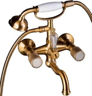 Смеситель для ванны Boheme Royal Crystal бронза 313-Royal/CRST