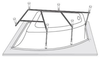 Каркас для ванн VagnerPlast Veronela offset Melite VPK160105 160см