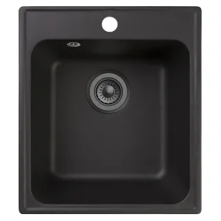 Мойка кухонная Reflexion Quadra 43-BL RF0243BL черный