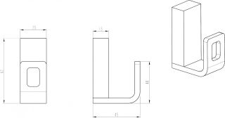 Крючок Boheme Q хром 10946-CR