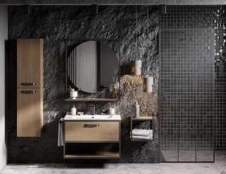 Зеркало Акватон Лофт Фабрик 1A242602LTDU0 80см дуб эндгрейн