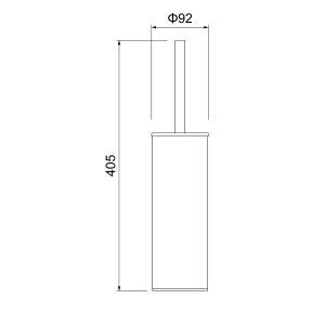 Ершик для туалета Timo Saona напольный (13161/17)