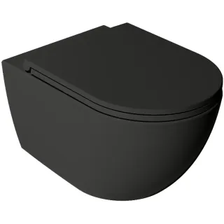 Подвесной унитаз Isvea Vea Rondo 10VA02002SV-2N безободковый чёрный матовый