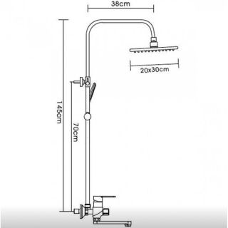Душевая стойка Frap F2449-20 хром