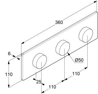 Электронный смеситель-термостат для душа Kludi Tronic 3830053-00 белый матовый