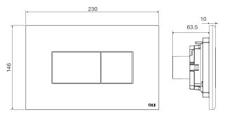 Кнопка смыва пневматическая  KARISMA 641006