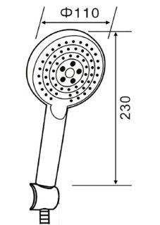 Orange Style LM53b душевой набор, цвет черный