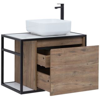 Тумба под раковину Aquanet Nova Lite Loft L261657 R 75 см дуб рустикальный