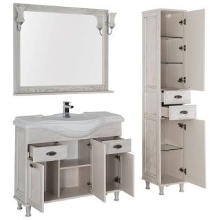 Пенал Aquanet Тесса 185811 35 см жасмин/серебро