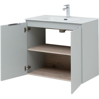 Тумба под раковину Aquanet Алвита New 277528 80 см серый