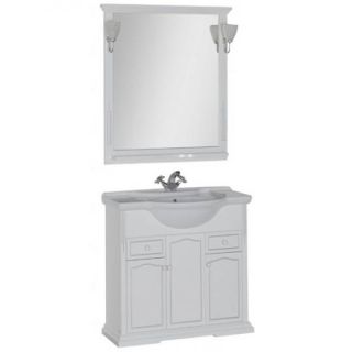 Зеркало Aquanet Тулуза 183749 95 см белый/золото