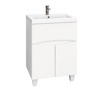 Тумба под раковину напольная Onika Стрим 106154 60 см белый