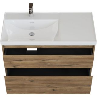 Тумба под раковину Aquanet Nova Lite 2.0 346320 100 см дуб рустикальный