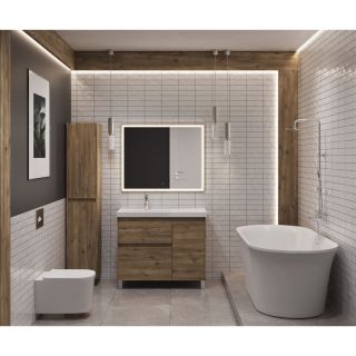 Тумба под раковину Aquanet Nova Lite 2.0 346348 100 см дуб рустикальный