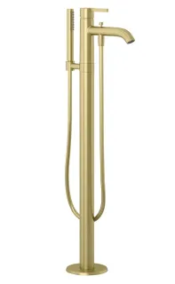 Напольный смеситель для ванны Kludi Nova Fonte 38590N015 брашированное золото