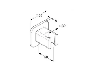 Держатель душевой лейки Kludi A-QA 65558N0-00 брашированное золото