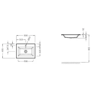 Раковина мебельная Jacob Delafon Vox EB2105-DD1 60 см белый