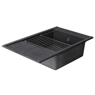 Мойка кухонная Акватон ДЕЛИЯ 78 графит 1A715132DE210