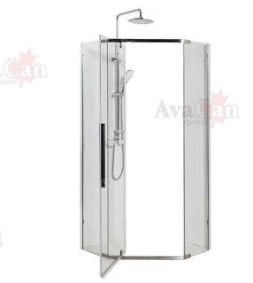 Душевой уголок AvaCan PC 100x100 см хром