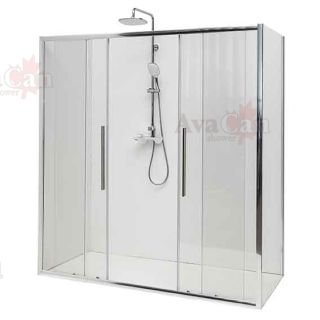 Душевой уголок AvaCan FC2 190-210 + SC90 хром