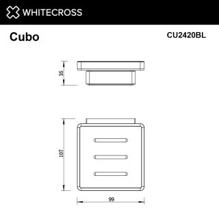 Мыльница подвесная WHITECROSS Cubo CU2420GL золото