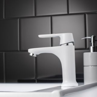 Смеситель для раковины РМС SL123W-001F белый