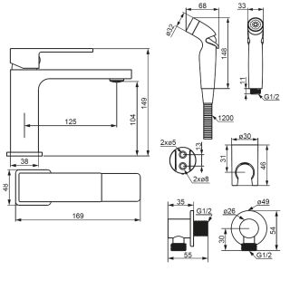 Смеситель для раковины Damixa Gala  530300000 хром