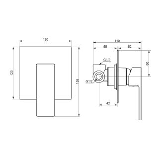 Смеситель для душа Damixa Gala 537500000 хром