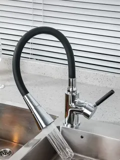 Смеситель для кухни Frap F4044 черный