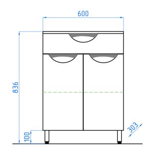 Комод Style Line Жасмин 60 ЛС-00000335